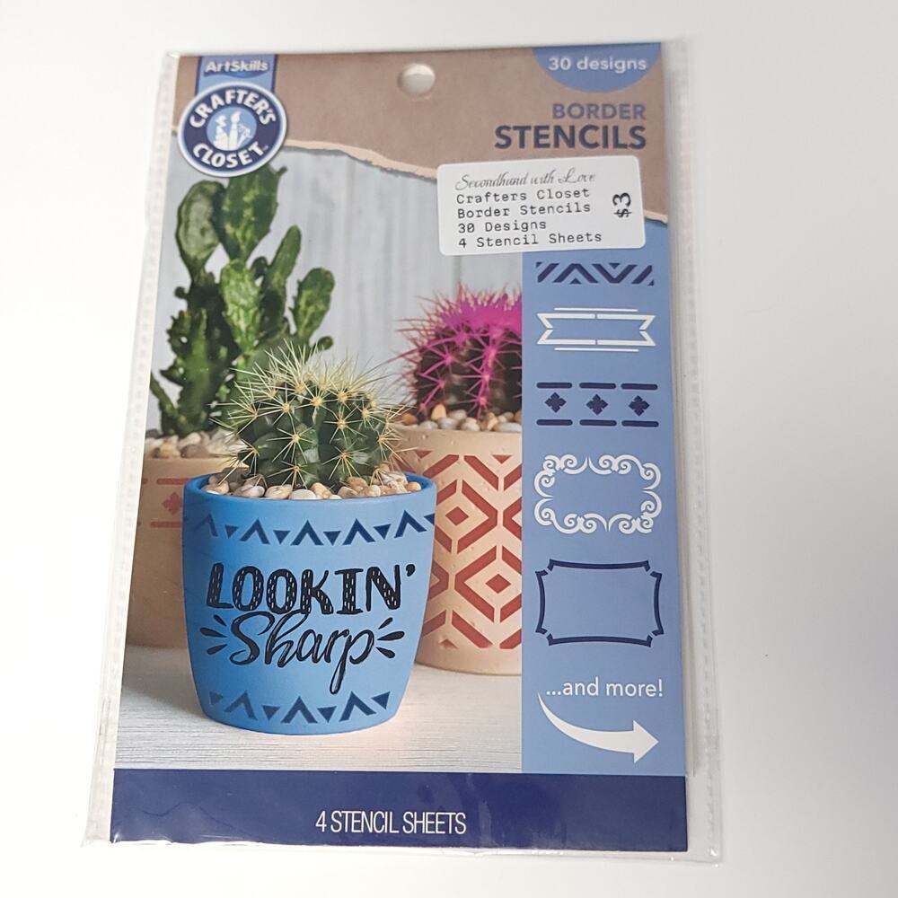 Border Stencils Crafters Closet Brand Paper Crafting Scrapbooking New in Package